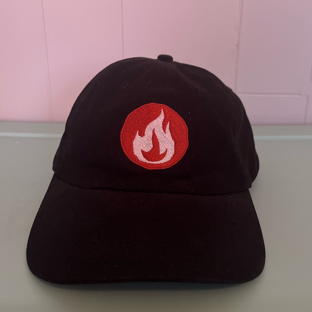 Blaze Your Own Way Pizza Black Hat with Flame Logo Baseball Trucker Cap